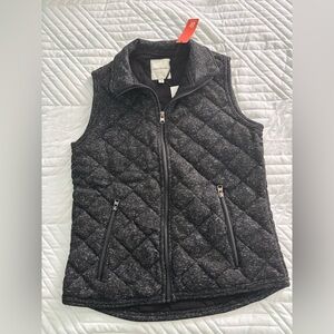 Thread & Supply Charcoal Quilted Vest